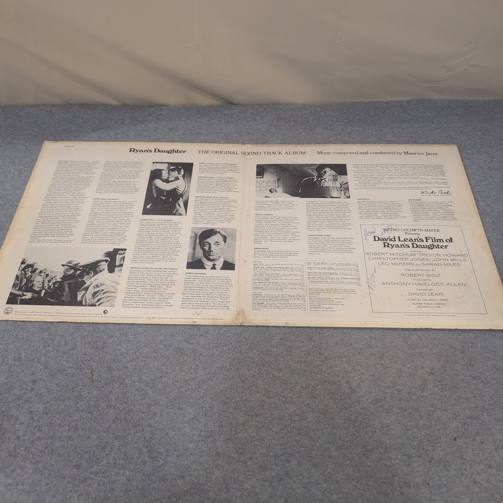 Ryan\'s Daughter Soundtrack Vinyl LP Maurice Jarre MGM Records ISE-27 ST 1970 - Picture 2 of 8